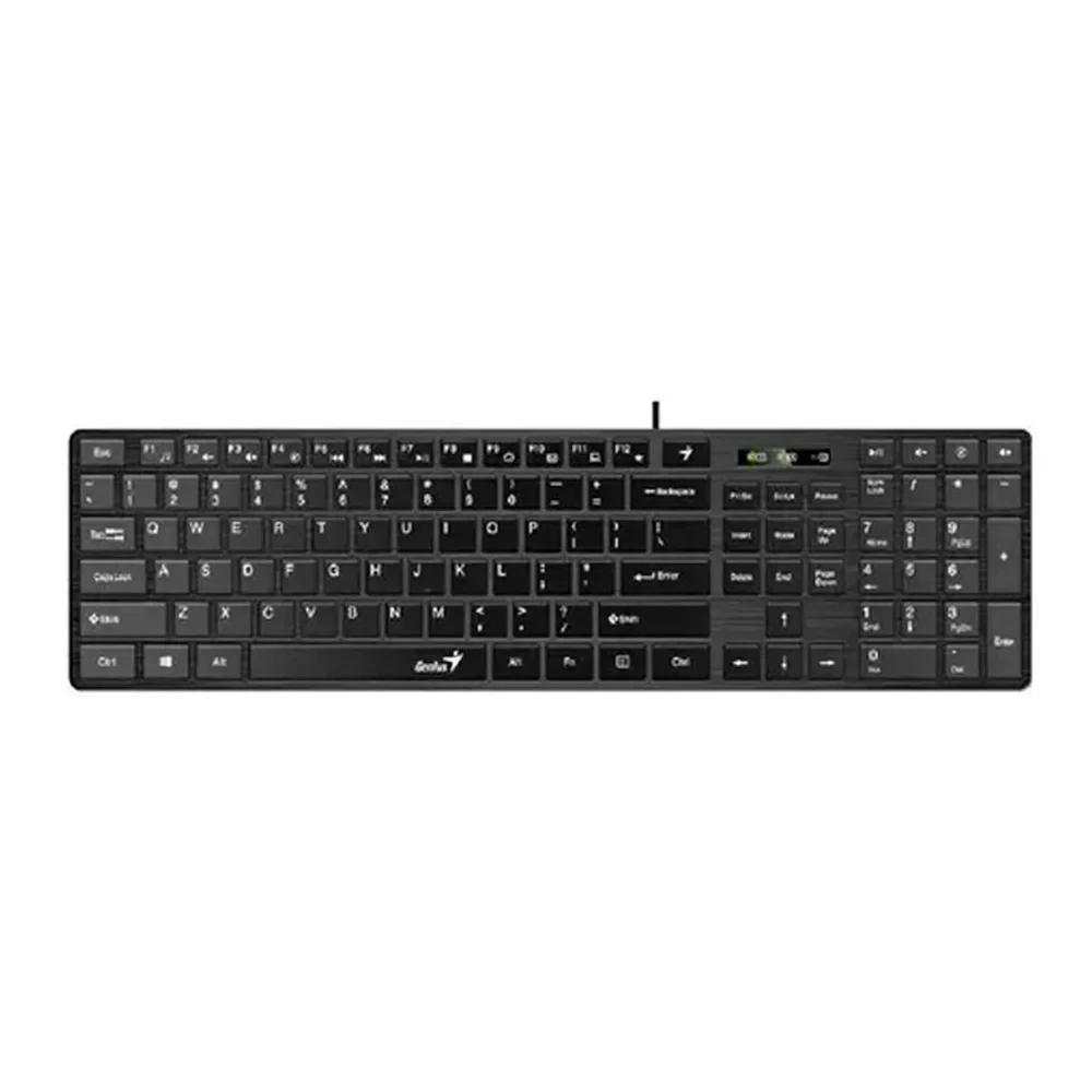 Teclado GENIUS Slimstar 126 QWERTY Numérico COLOR Negro - Componentes - Imagen 2 Teclado GENIUS Slimstar 126 QWERTY Numérico COLOR Negro - Componentes - Imagen 2