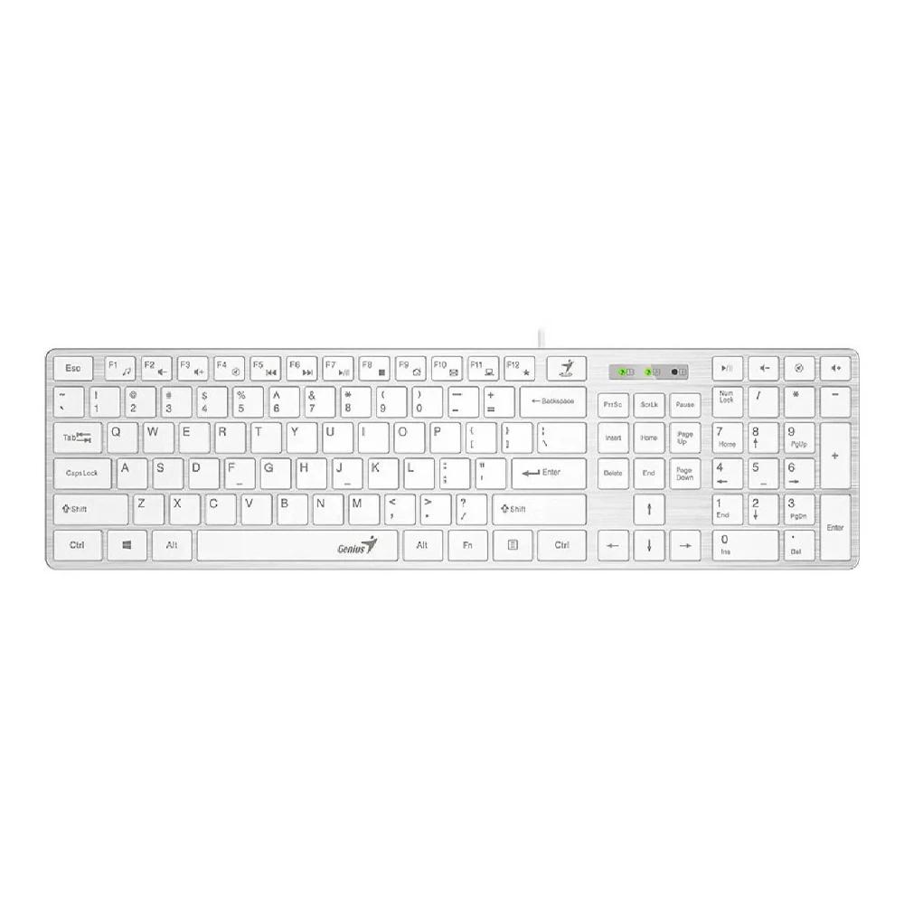 Teclado GENIUS slimStar 126,SP,USB,WHITE - Componentes - Imagen 2 Teclado GENIUS slimStar 126,SP,USB,WHITE - Componentes - Imagen 2
