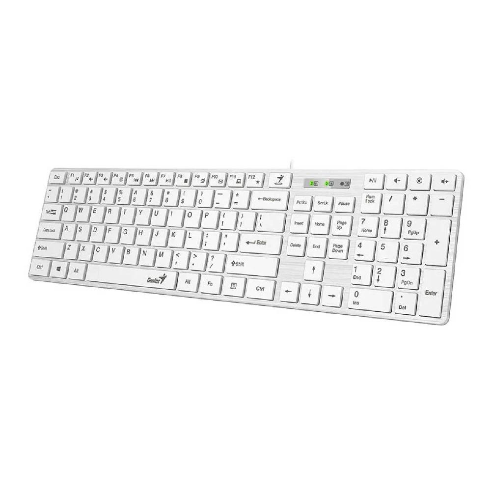 Teclado GENIUS slimStar 126,SP,USB,WHITE - Componentes - Imagen 3 Teclado GENIUS slimStar 126,SP,USB,WHITE - Componentes - Imagen 3