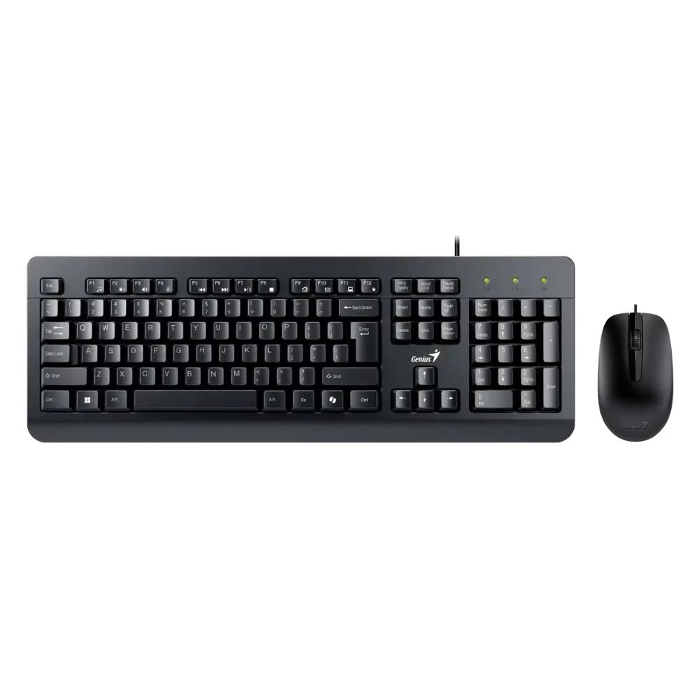 Combo Teclado GENIUS + Mouse Alámbrico KM-160 COLOR Negro - Componentes - Imagen 1 Combo Teclado GENIUS + Mouse Alámbrico KM-160 COLOR Negro - Componentes - Imagen 1