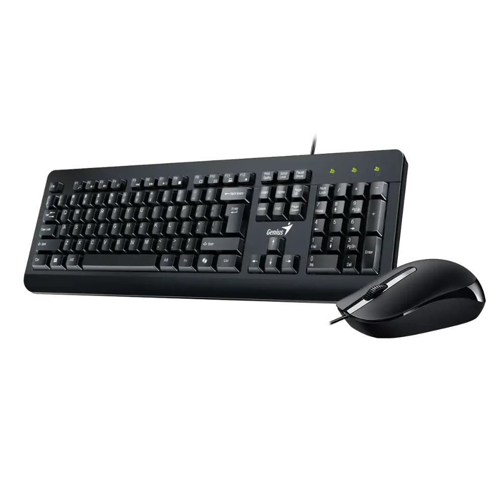 Combo Teclado GENIUS + Mouse Alámbrico KM-160 COLOR Negro - Componentes - Imagen 2 Combo Teclado GENIUS + Mouse Alámbrico KM-160 COLOR Negro - Componentes - Imagen 2