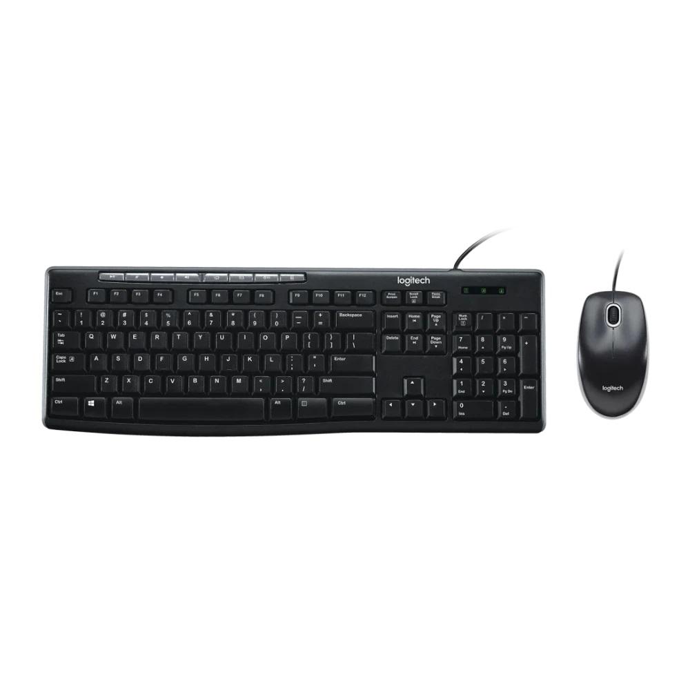 COMBO TECLADO/MOUSE MK200 Logitech Español Alámbrico USB Alámbrico Compatible Win Antiderrames Letras No Se Borran Garantía 3Años-NEGRO - Componentes COMBO TECLADO/MOUSE MK200 Logitech Español Alámbrico USB Alámbrico Compatible Win Antiderrames Letras No Se Borran Garantía 3Años-NEGRO - Componentes