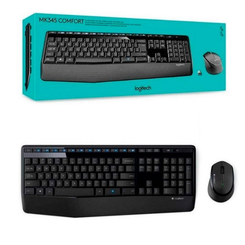 Combo LOGITECH Teclado y Mouse MK345 Español Inalámbrico Receptor USB Negro - Componentes - Imagen 1 Combo LOGITECH Teclado y Mouse MK345 Español Inalámbrico Receptor USB Negro - Componentes - Imagen 1