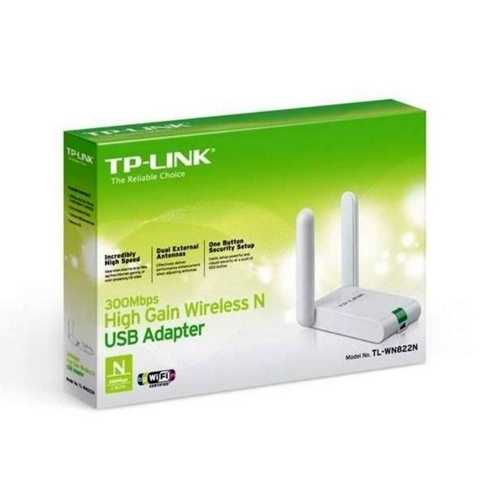 Adaptador de Red TPLINK de Alta Ganancia USB 300Mbps Antenas Externas COLOR Blanco - Componentes - Imagen 1 Adaptador de Red TPLINK de Alta Ganancia USB 300Mbps Antenas Externas COLOR Blanco - Componentes - Imagen 1