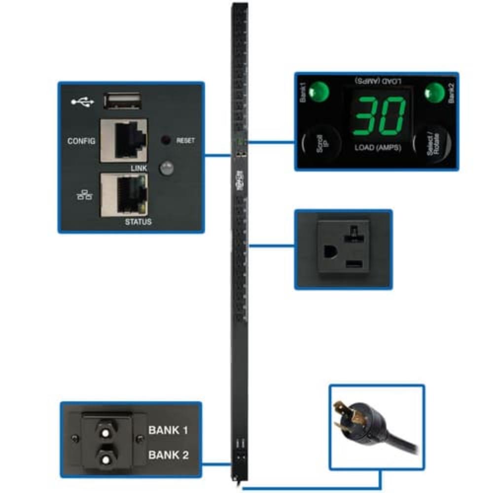 PDU monitoreable monofásico de 2.9kW - Componentes - Imagen 1 PDU monitoreable monofásico de 2.9kW - Componentes - Imagen 1