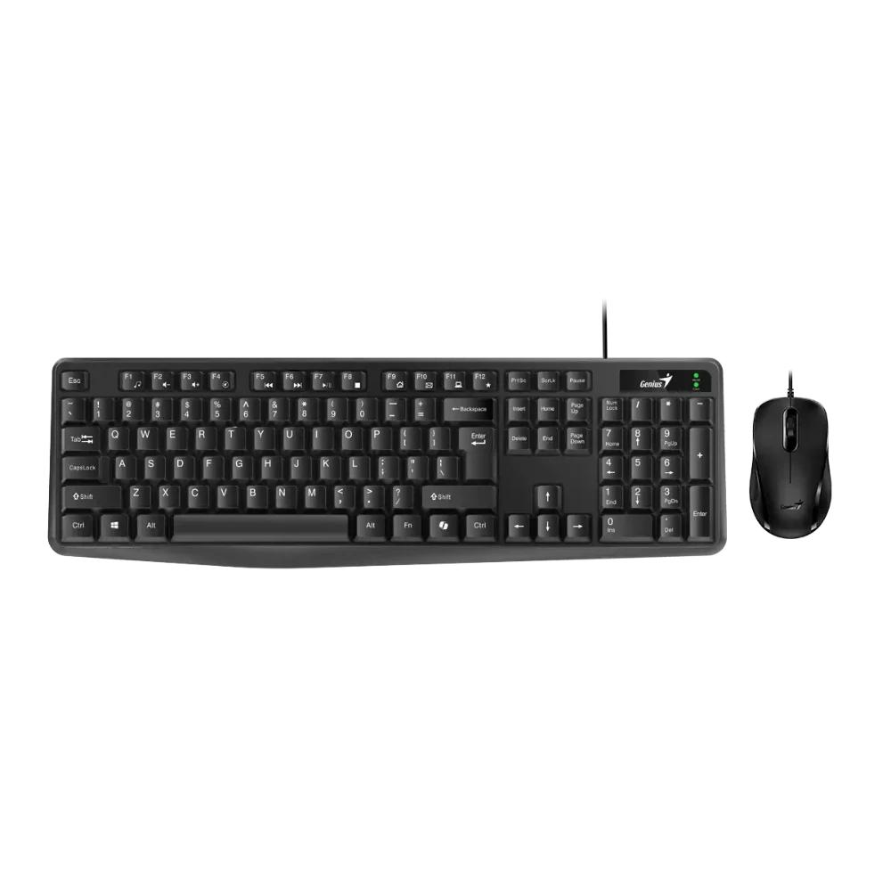Combo Teclado Mouse GENIUS Alámbrico km 170 USB COLOR Negro - Componentes - Imagen 1 Combo Teclado Mouse GENIUS Alámbrico km 170 USB COLOR Negro - Componentes - Imagen 1