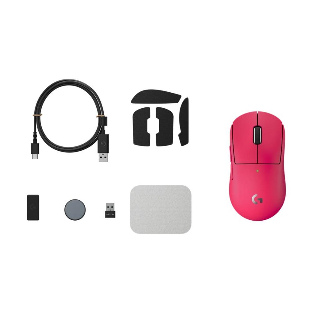 Mouse Inalámbrico Gamer Logitech Pro X SUPERLIGHT 2c Color Magenta - Componentes - Imagen 3 Mouse Inalámbrico Gamer Logitech Pro X SUPERLIGHT 2c Color Magenta - Componentes - Imagen 3