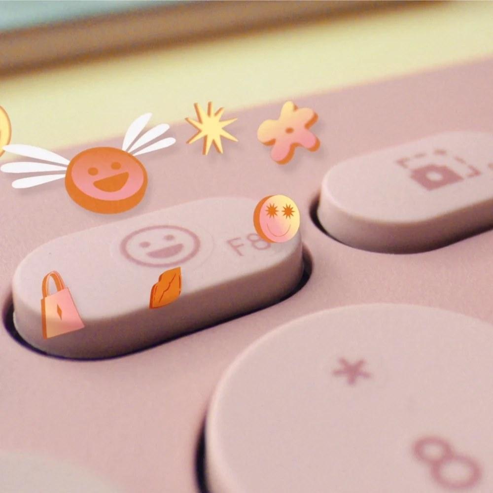 Teclado Inalámbrico Logitech Pebble Keys 2 K380s Color Rosa - Componentes - Imagen 3 Teclado Inalámbrico Logitech Pebble Keys 2 K380s Color Rosa - Componentes - Imagen 3