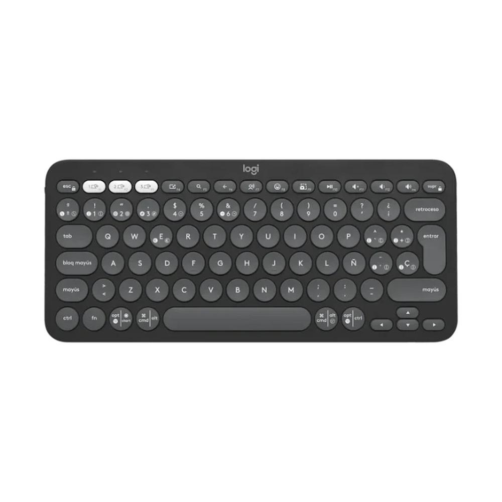 Teclado Inalámbrico Logitech Pebble Keys 2 K380s Color Grafito - Componentes - Imagen 1 Teclado Inalámbrico Logitech Pebble Keys 2 K380s Color Grafito - Componentes - Imagen 1