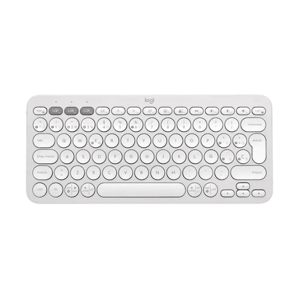 Teclado Inalámbrico Logitech Pebble Keys 2 K380s Color Blanco - Componentes - Imagen 1 Teclado Inalámbrico Logitech Pebble Keys 2 K380s Color Blanco - Componentes - Imagen 1
