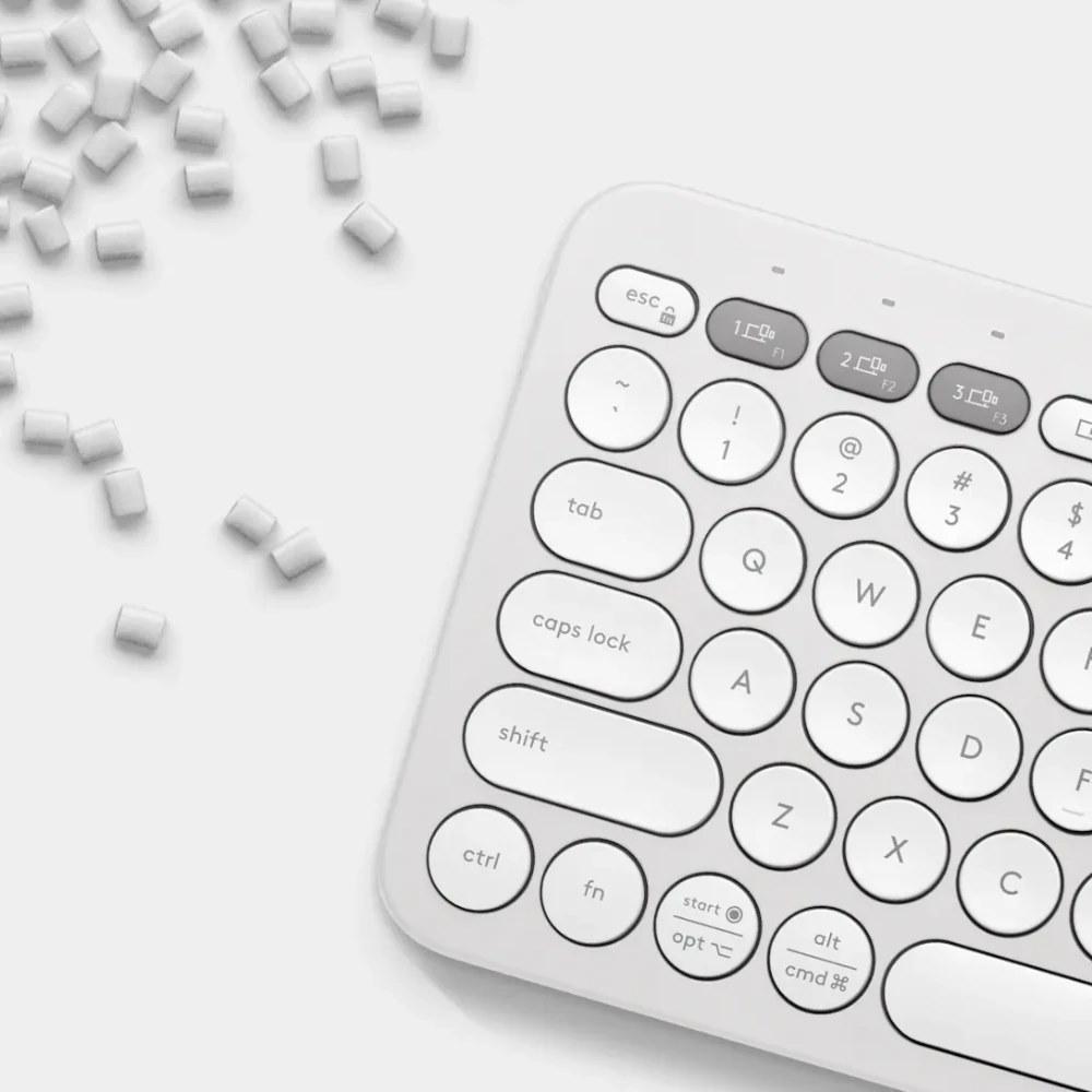 Teclado Inalámbrico Logitech Pebble Keys 2 K380s Color Blanco - Componentes - Imagen 2 Teclado Inalámbrico Logitech Pebble Keys 2 K380s Color Blanco - Componentes - Imagen 2