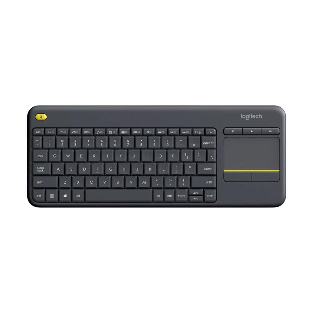Teclado Inalámbrico Logitech K400 Plus Color Negro con Touchpad - Componentes - Imagen 1 Teclado Inalámbrico Logitech K400 Plus Color Negro con Touchpad - Componentes - Imagen 1