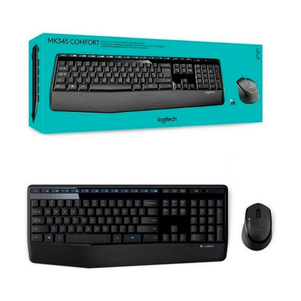 Combo Teclado + Mouse Inalámbricos Logitech MK345 Color Negro - Componentes - Imagen 1 Combo Teclado + Mouse Inalámbricos Logitech MK345 Color Negro - Componentes - Imagen 1