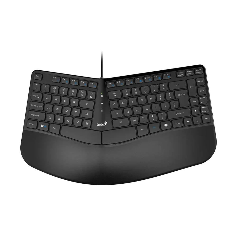 Teclado Alámbrico Ergonómico Genius Ergo KB-700 Color Negro - Componentes - Imagen 1 Teclado Alámbrico Ergonómico Genius Ergo KB-700 Color Negro - Componentes - Imagen 1
