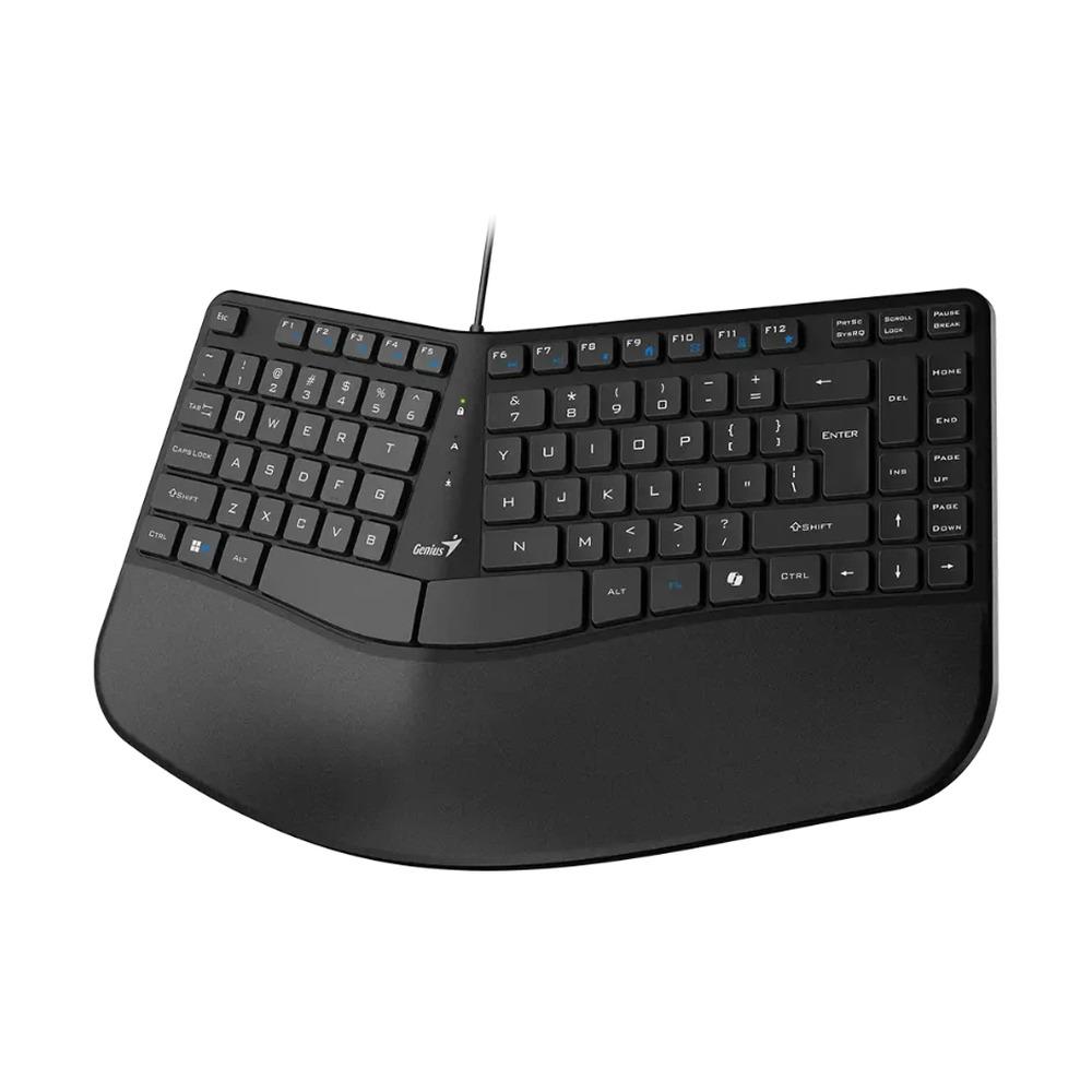 Teclado Alámbrico Ergonómico Genius Ergo KB-700 Color Negro - Componentes - Imagen 2 Teclado Alámbrico Ergonómico Genius Ergo KB-700 Color Negro - Componentes - Imagen 2