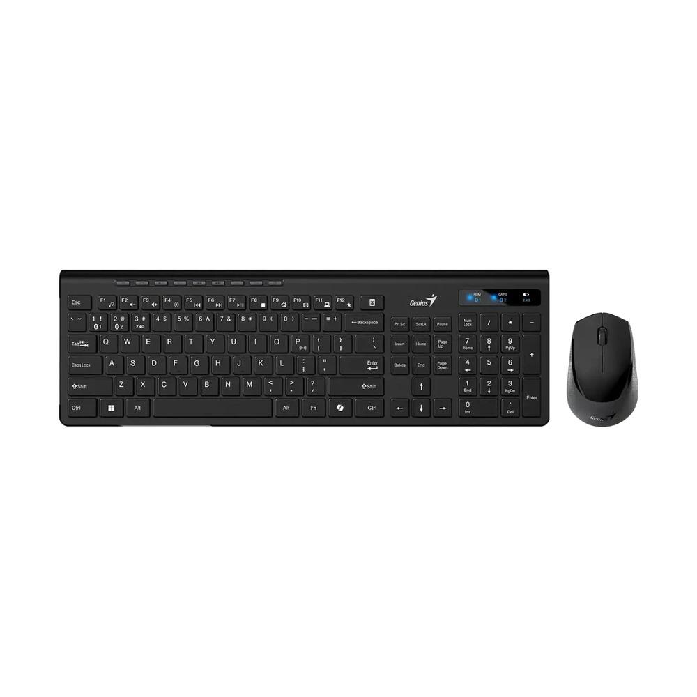 Combo Teclado + Mouse Inalámbricos Genius SlimStar 8230 Color Negro - Componentes - Imagen 1 Combo Teclado + Mouse Inalámbricos Genius SlimStar 8230 Color Negro - Componentes - Imagen 1