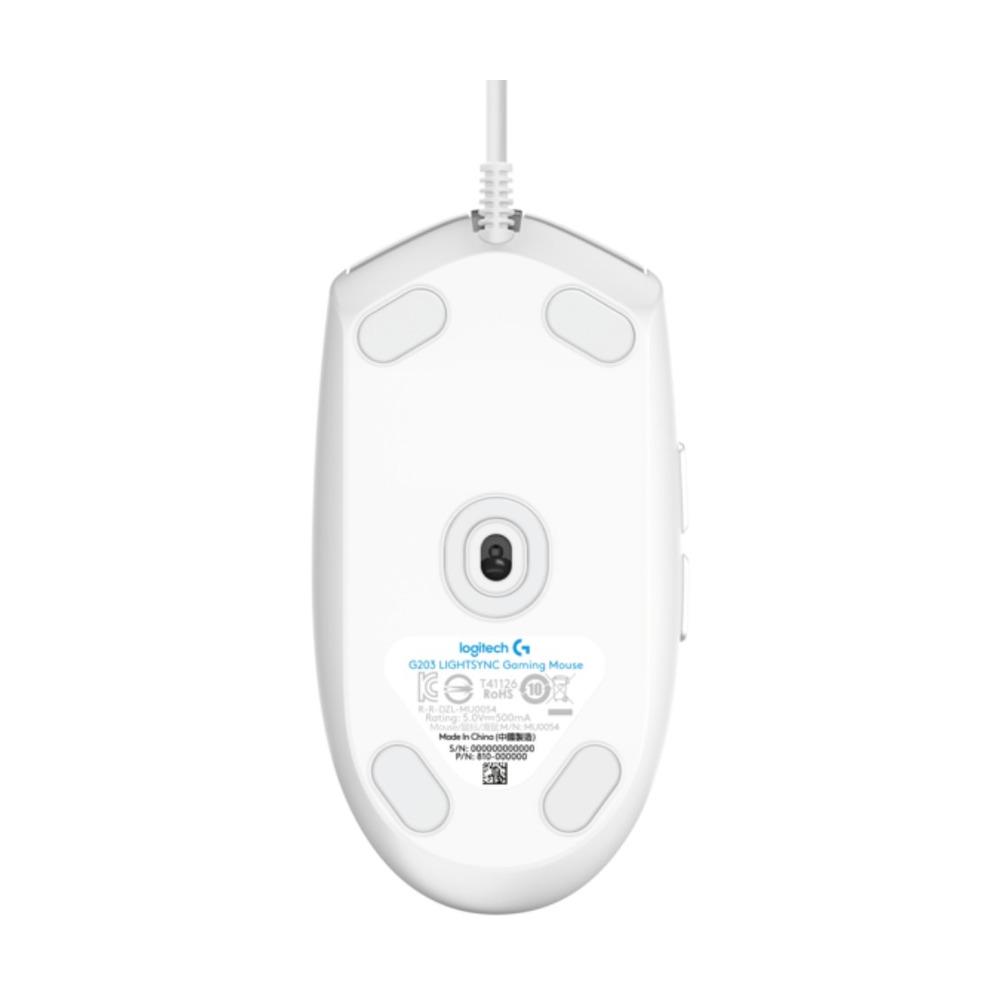 Mouse Alámbrico Gamer Logitech G203 Color Blanco - Componentes - Imagen 4 Mouse Alámbrico Gamer Logitech G203 Color Blanco - Componentes - Imagen 4