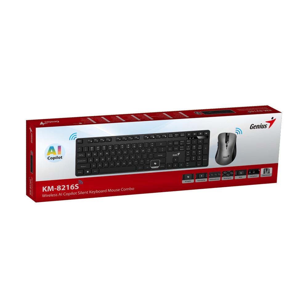 ComboTeclado Mouse Genius KM-8216S inalambrico Silencioso - Componentes - Imagen 3 ComboTeclado Mouse Genius KM-8216S inalambrico Silencioso - Componentes - Imagen 3