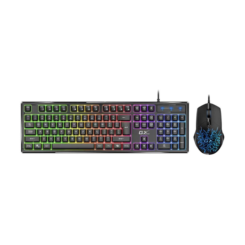 Combo Teclado + Mouse Alámbricos Gamer Genius Scorpion KM-GX3 Color Negro - Componentes Combo Teclado + Mouse Alámbricos Gamer Genius Scorpion KM-GX3 Color Negro - Componentes