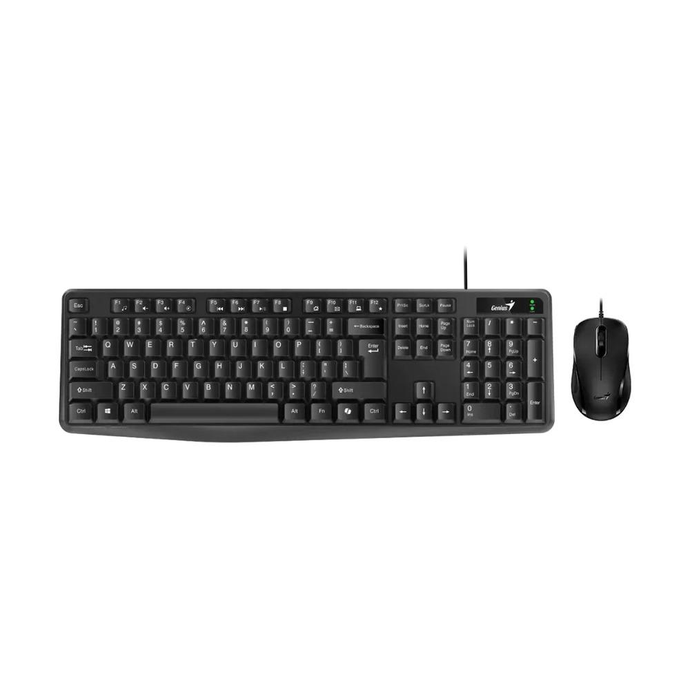 Combo Teclado + Mouse Alámbricos Genius KM-170 Color Negro - Componentes - Imagen 1 Combo Teclado + Mouse Alámbricos Genius KM-170 Color Negro - Componentes - Imagen 1