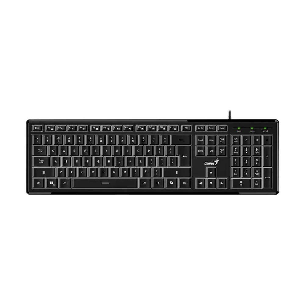 Teclado Alámbrico Genius SlimStar 820 Color Negro - Componentes - Imagen 1 Teclado Alámbrico Genius SlimStar 820 Color Negro - Componentes - Imagen 1