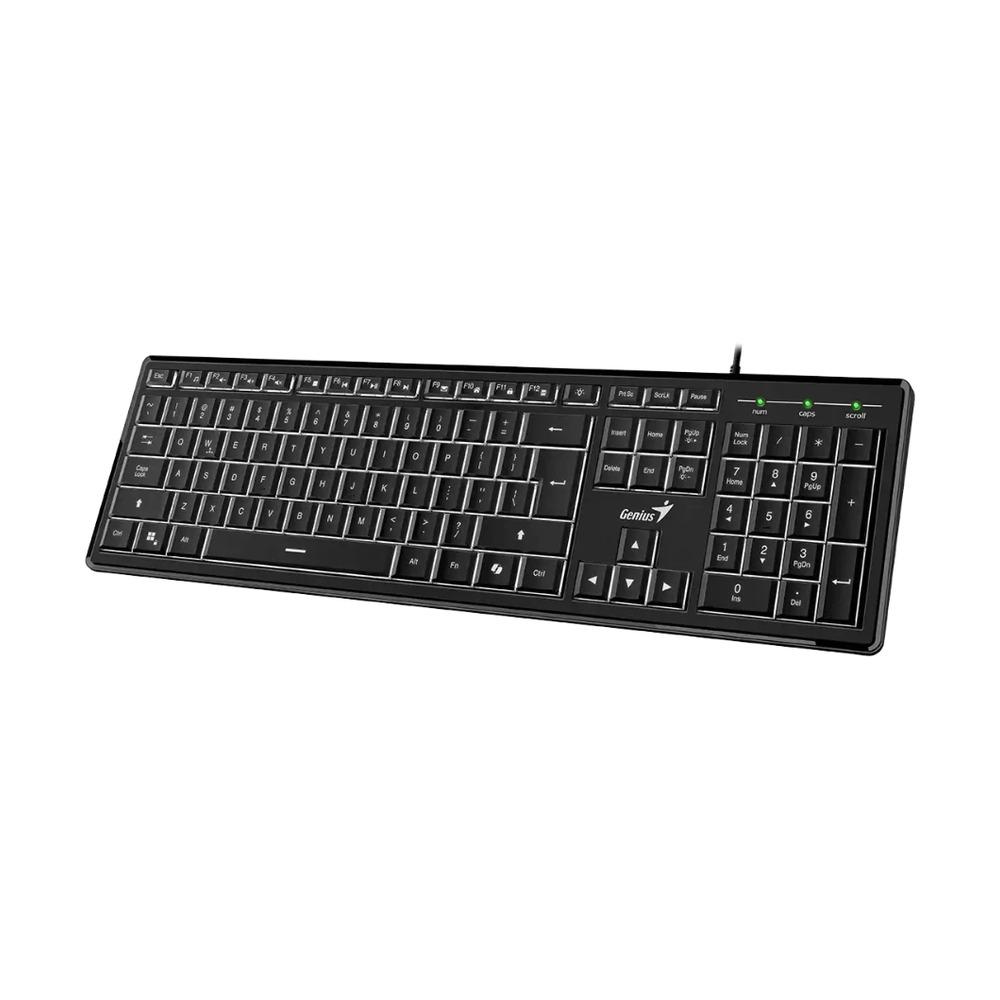 Teclado Alámbrico Genius SlimStar 820 Color Negro - Componentes - Imagen 2 Teclado Alámbrico Genius SlimStar 820 Color Negro - Componentes - Imagen 2