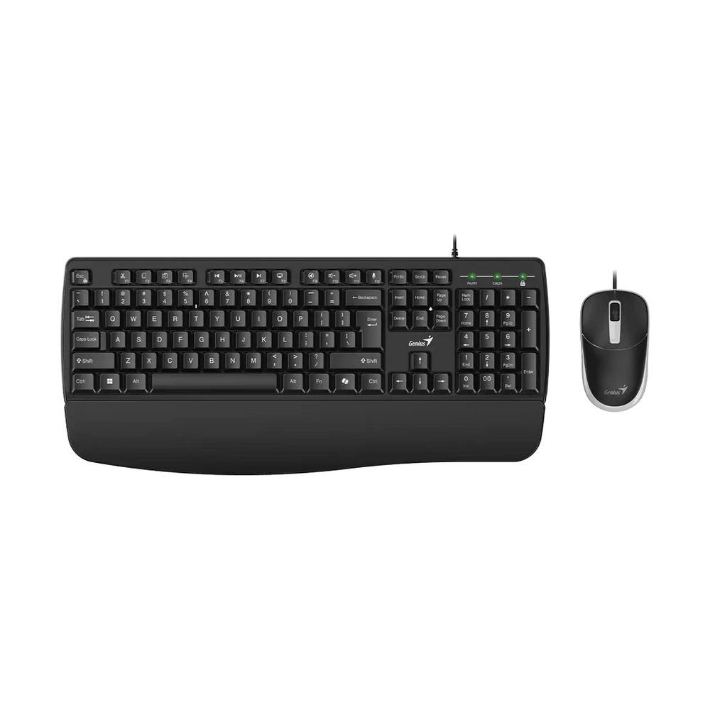 Combo Teclado + Mouse Alámbricos Genius KM-123 Color Negro - Componentes - Imagen 1 Combo Teclado + Mouse Alámbricos Genius KM-123 Color Negro - Componentes - Imagen 1