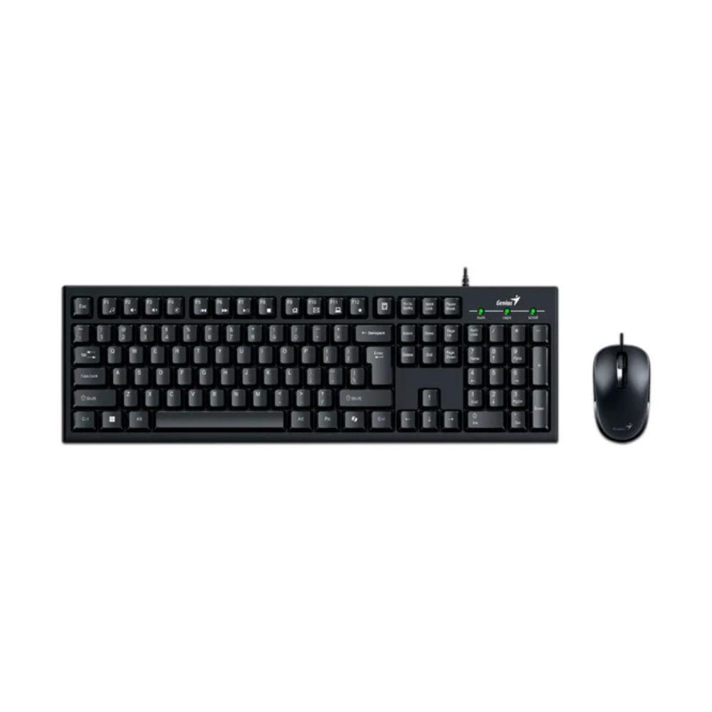 Combo Teclado + Mouse Alámbricos Genius KM-100SE Color Negro - Componentes - Imagen 1 Combo Teclado + Mouse Alámbricos Genius KM-100SE Color Negro - Componentes - Imagen 1