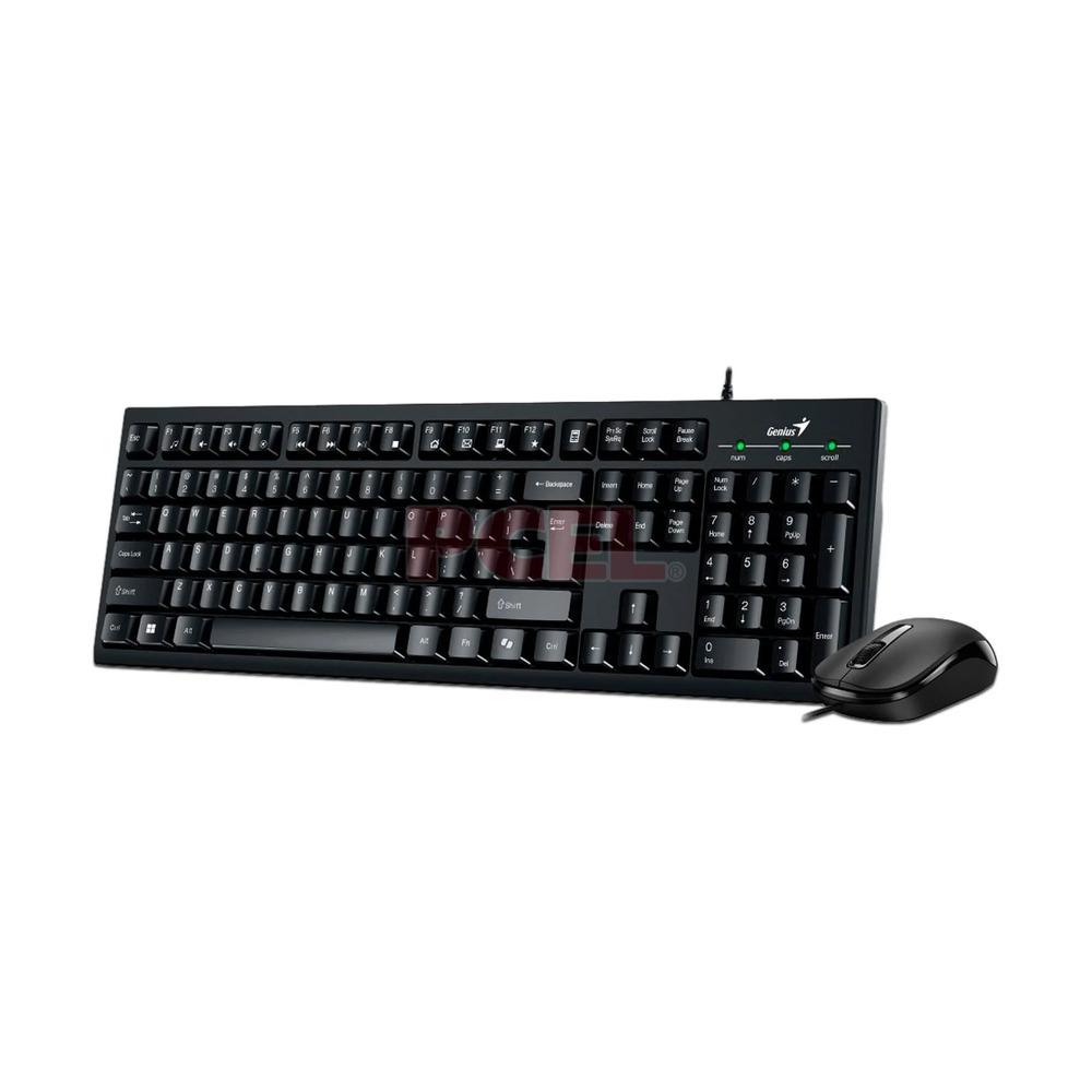 Combo Teclado + Mouse Alámbricos Genius KM-100SE Color Negro - Componentes - Imagen 2 Combo Teclado + Mouse Alámbricos Genius KM-100SE Color Negro - Componentes - Imagen 2