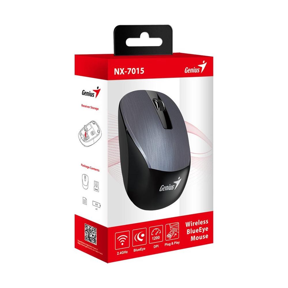 Mouse Inalámbrico Genius NX 7015 Color Gris - Componentes - Imagen 3 Mouse Inalámbrico Genius NX 7015 Color Gris - Componentes - Imagen 3