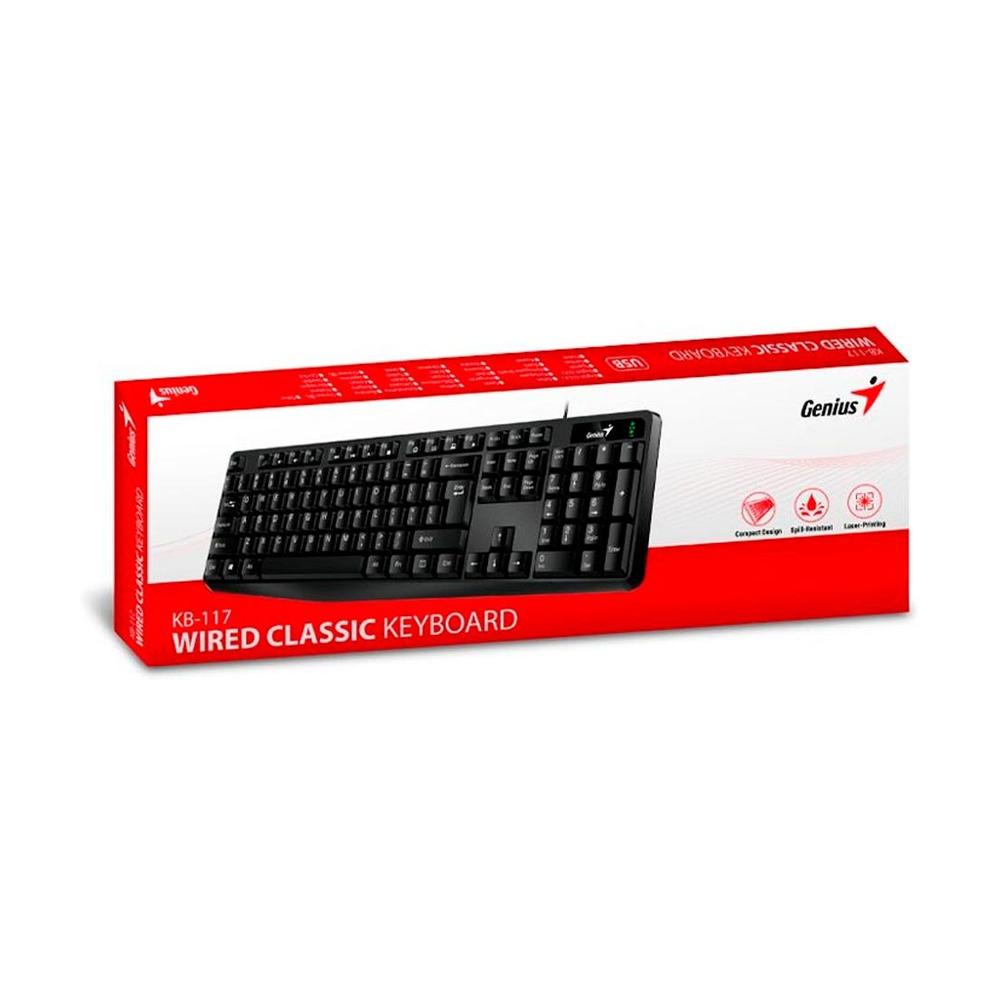 Teclado Alámbrico Genius KB-117 Color Negro - Componentes - Imagen 4 Teclado Alámbrico Genius KB-117 Color Negro - Componentes - Imagen 4
