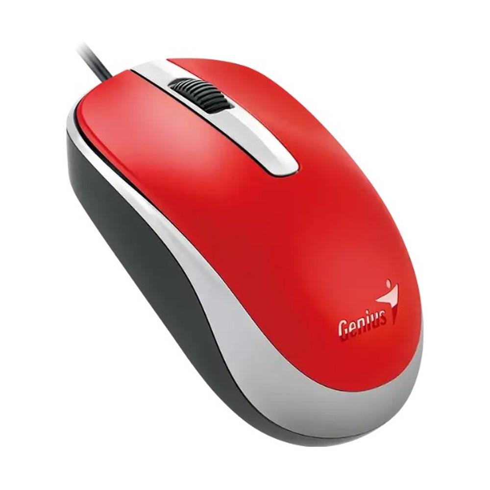 Mouse Alámbrico Genius DX-120 Color Rojo - Componentes - Imagen 2 Mouse Alámbrico Genius DX-120 Color Rojo - Componentes - Imagen 2