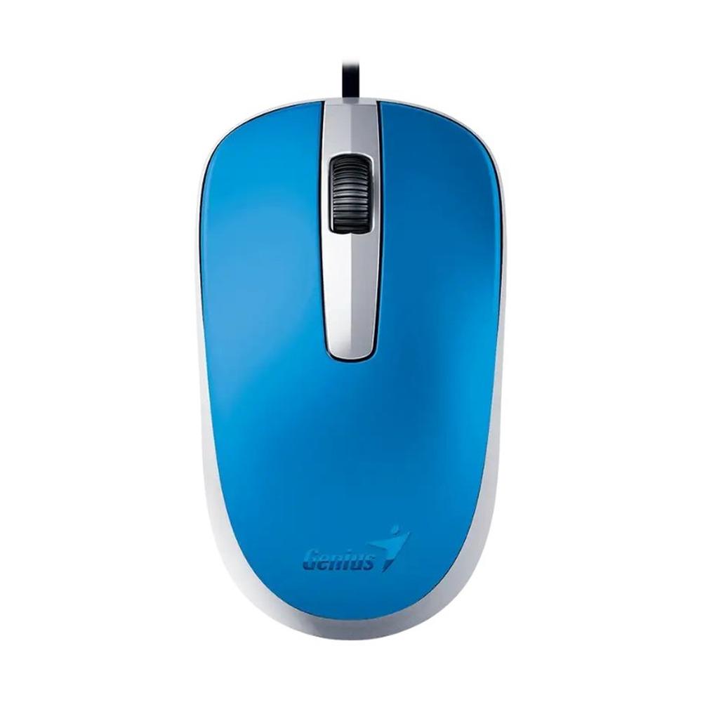 Mouse Alámbrico Genius DX-120 Color Azul - Componentes - Imagen 1 Mouse Alámbrico Genius DX-120 Color Azul - Componentes - Imagen 1